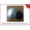 China 0.5mm to 1.2mm Steel Round Junction Box Cover Pre - Galvanized 65mm Diameter factory