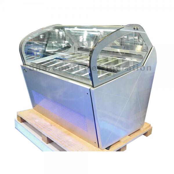 Quality R404a Commercial Ice Cream Display Freezer With 16PCS 5 Liter Pans for sale