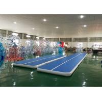 Quality DWF Material Blue Inflatable Tumbling Air Track For Gymnastics for sale