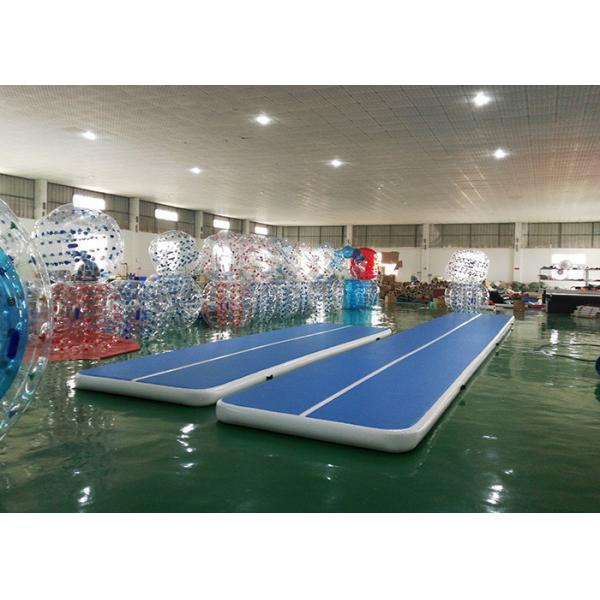 Quality DWF Material Blue Inflatable Tumbling Air Track For Gymnastics for sale