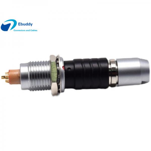 Quality FGG EGG Lemo Compatible Connector Black Chormed Male Cable Plug Female Receptacle for sale