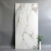 China 600x1200mm Calacatta White Gold Marble Tiles Living Room Flooring Tiles factory