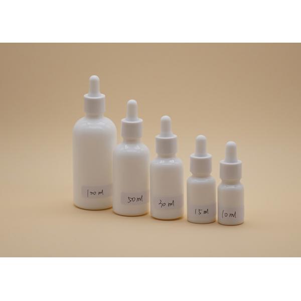 Quality White Ceramic Essential Oil Dropper Bottles 15ml Capacity Smooth Surface for sale