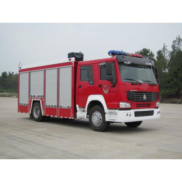 Quality HOWO Fire Rescue Vehicle , Rapid Response Fire Truck Euro 2 Euro 5 for sale
