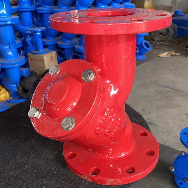 Quality Blue DN250 4 Inch Y Strainer Valve Ductile Iron Gggg40 For Water Filter Spare Parts for sale