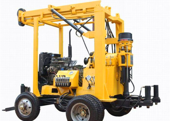 China Brand New XYT-2B Core Drilling Rig Mounted On Trailer With Self-erect Hydraulic Derrick, Equip 24.6 KW Diesel Engine factory