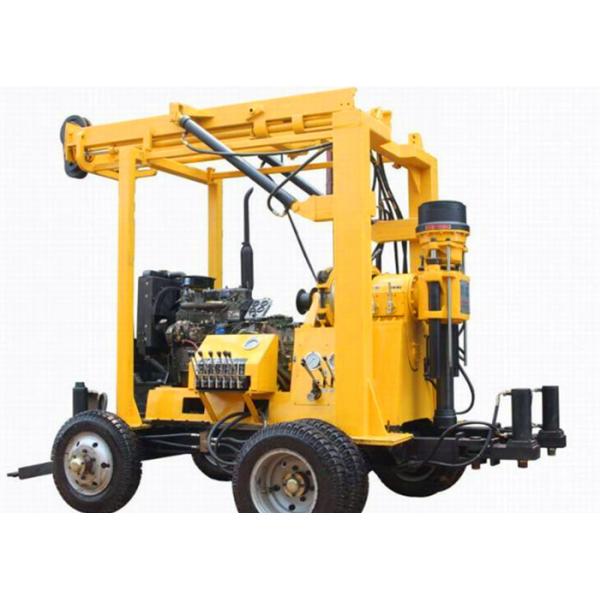 Quality Brand New XYT-2B Core Drilling Rig Mounted On Trailer With Self-erect Hydraulic Derrick, Equip 24.6 KW Diesel Engine for sale