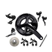 China Upgrade Road Bicycle With Black R7000 SMN Groupset Gearing And Magnesium Alloy Parts factory