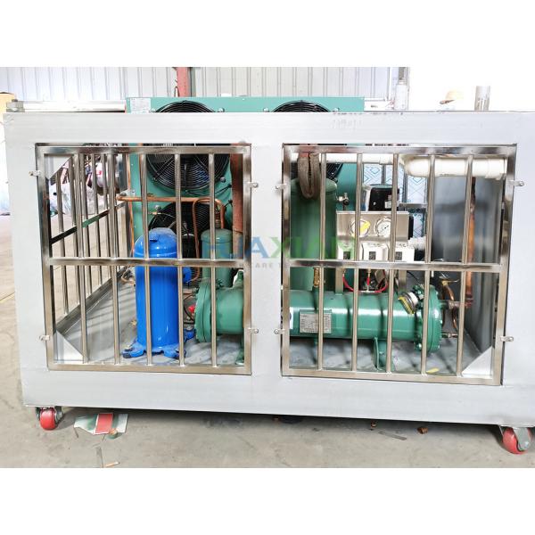 Quality Air Cooled Ice Block Making Machine With 20kgs Blocks 1 Ton Small Brine Water for sale