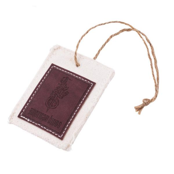 Quality Custom Garment Hang Tags Printing Woven Brand Hang Tag Clothing Labels Supplier for sale