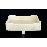 Quality Cordierite White Ceramic Tray , Refractory Furnace Furniture 230 * 230 * 80mm for sale