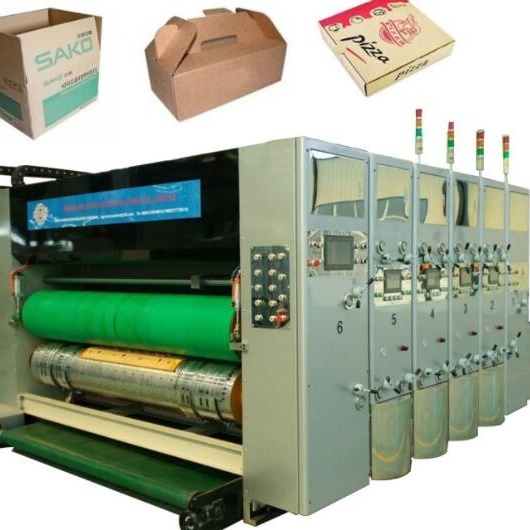 Quality 5 Ply Cardboard Box Flexo Printer Slotter Die Cutter 1200x2600 for sale