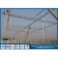 Quality Hot Dip Galvanized / Painting Substation Steel Structures For Transmission Line Project for sale