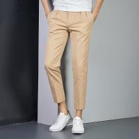 China Fashion Men's Clothes Business Coat Pant Men Suit Work Pants Plus Size Pants Lightweight factory