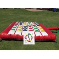 China Outdoor Inflatable Interactive Games , Giant Inflatable Twister Game factory