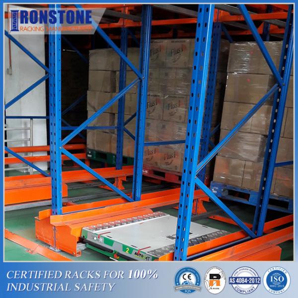 Quality Heavy Duty Radio Shuttle Racking System for Intensive Storage With Lower for sale