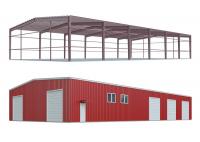 China Color Steel Sheets Steel Frame Storage Buildings factory