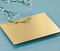 Quality Polyester Coating AA3003 5000mm Gold Mirror Aluminum Composite Panel for sale