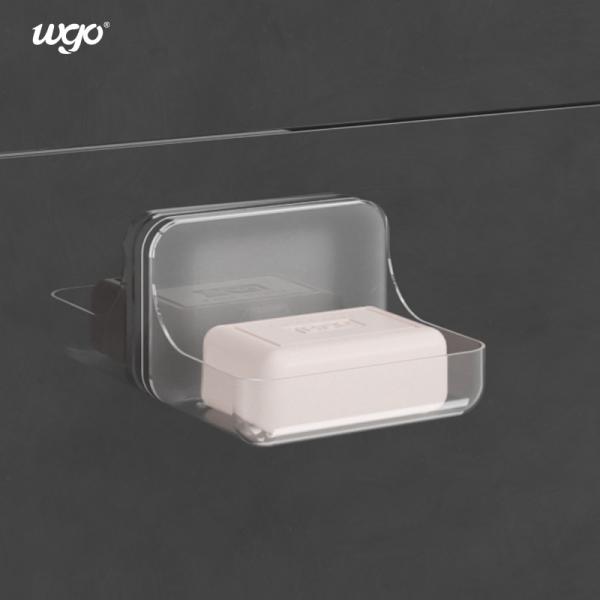 Quality Wall Mounted 120mm Bathroom Soap Dish Holder Leachate Self Adhesive Soap Holder for sale
