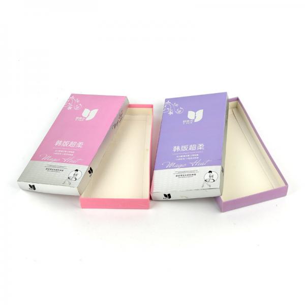 Quality Gold Stamping Underwear Packaging Box Gloss Lamination For Bra / Socks for sale