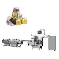 China Aluminum Foil Candy Cookie Wrapping Packaging Machine Main Function Chocolate Wrapping for sale