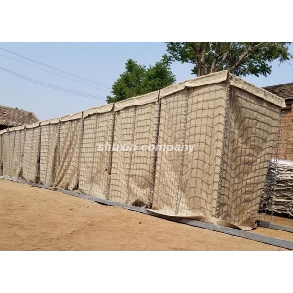 Quality Welded Defensive Bastion Barriers Wall Military Gabion Box 4-5.0mm Wire Dia for sale
