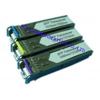 China Bi - Di Gigabit Ethernet Transceiver , Small Form-Factor Pluggable Optical Transceiver factory