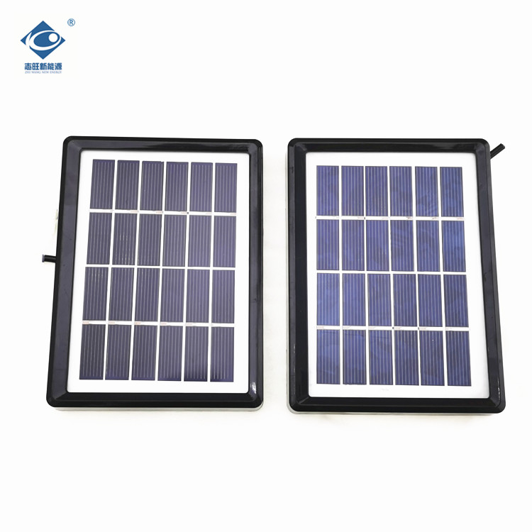 China 1.1W Portable Solar Power System Charger ZW-1.1W-6V Mini Poly Glass Photovoltaic factory