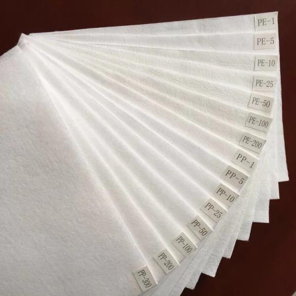 Quality 150 Micron 200 Micron Nonwoven Filter Cloth Polyester High Temperature Grade for sale
