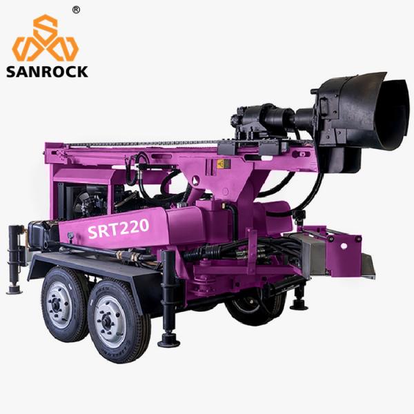 Quality Portable Hydraulic Water Well Drilling Machine Trailer Mounted Water Well for sale