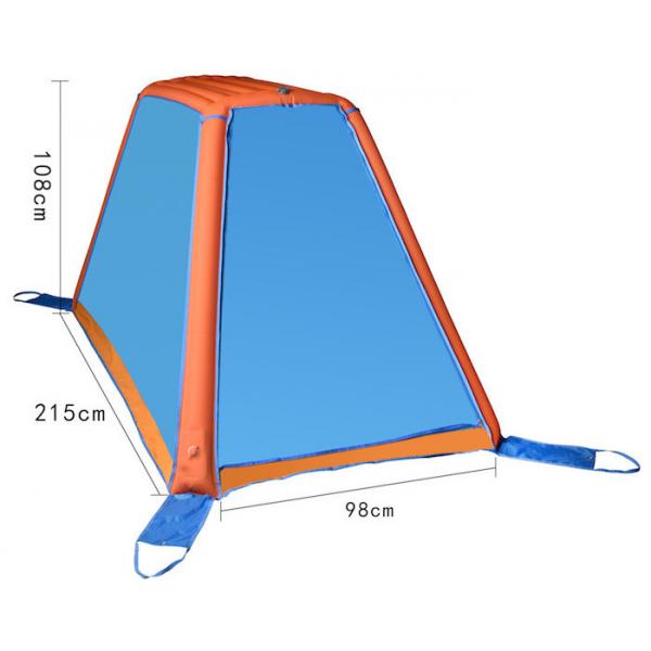Quality Blue 190T Polyester TPU Air Pop Up Tent Air Pole One Man Blow Up Dome Tent for sale