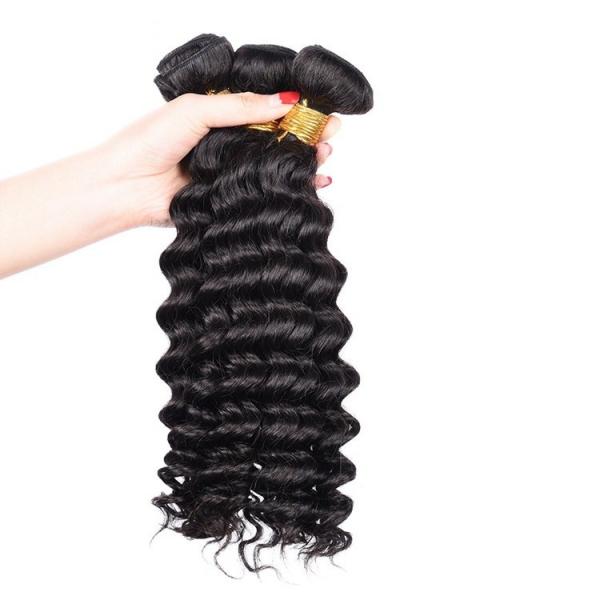 Quality Non Shedding Brazilian Human Hair Bundles Brazilian Curly Hair Weave 12’’ - 30’’ for sale