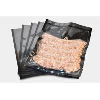 Quality Black Clear Chamber Vacuum Pouches 3 Mil For Meat Cheese Sausage Packaging for sale