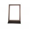 China Single Side Folding Makeup Mirror , Square Convenient Travel Vanity Mirror factory