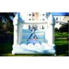 China White 0.55mm PVC Tarpaulins Inflatable Bounce House Castle For Wedding BV CCC factory