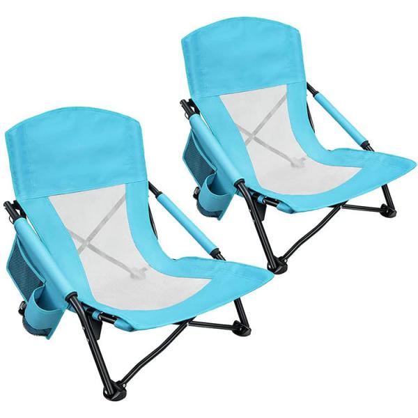 Quality Mesh Fabric Low Ultralight Camping Chair 250lbs Folding Recliner Camping Chair for sale