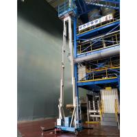 China Dual Mast Hydraulic Lift Ladder Manual Push Around For Shopping Centers factory