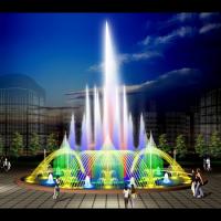 China Colorful Musical Dancing Fountain 110V 220V 380V Outdoor Decoration factory