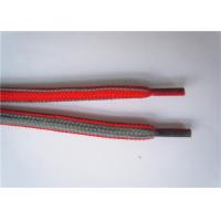 China Lightweight Flat Shoe Laces No Slip , Red Shoe Laces For Boots factory
