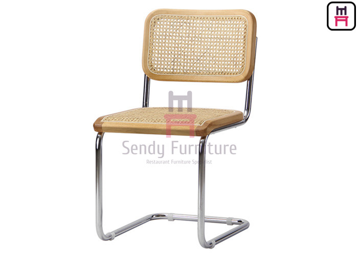 China SS201 Frame PE Rattan Cane Dining Chair 0.37cbm For Restaurant factory