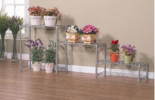 China Wonderful Metal Wire Display Rack Stands for Flower, Knock Down Style for sale