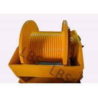 China LBS Hydraulic Drive Tower Crane Winch Yellow For Lifting Object factory