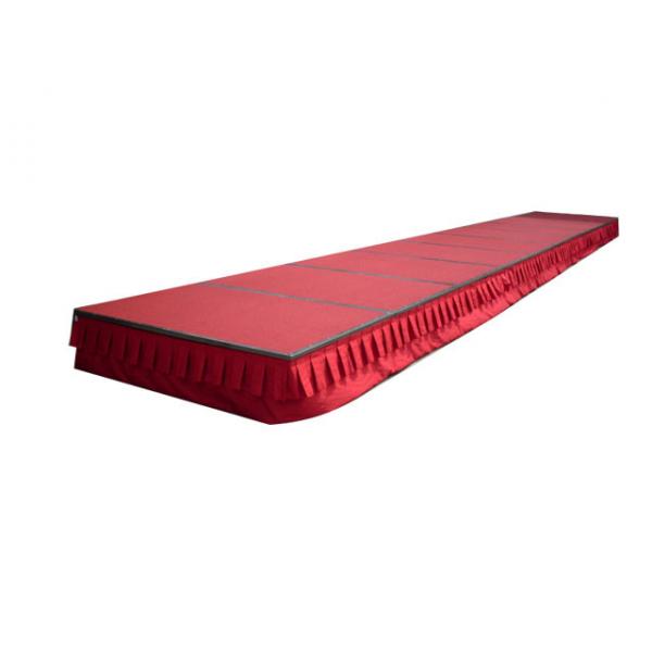 Quality Customized Folding Aluminum Portable Stage Platform With Wheels / Carpet for sale