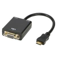 China 1080P Mini HDMI to VGA Video Converter HD Cable Adapter + 3.5mm Audio Output with Micro US factory
