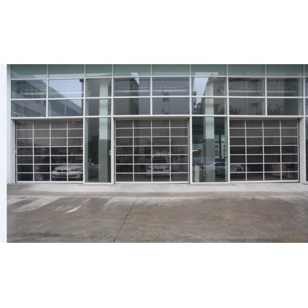 Quality Rapid Response Transparent Garage Door Modern Aluminum Doors Acrylic glass Low Price Residential Electric Automatic for sale
