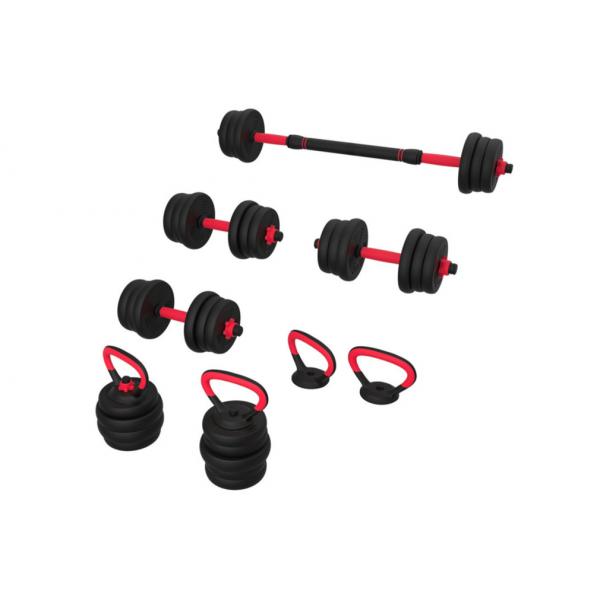 Quality Cement 6 In 1 Adjustable Dumbbell Barbell Kettlebell Set Multi Functional for sale