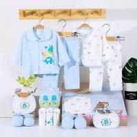 China Golden supplier 100% cotton baby clothings gift clothes box newborn new born baby gift set factory