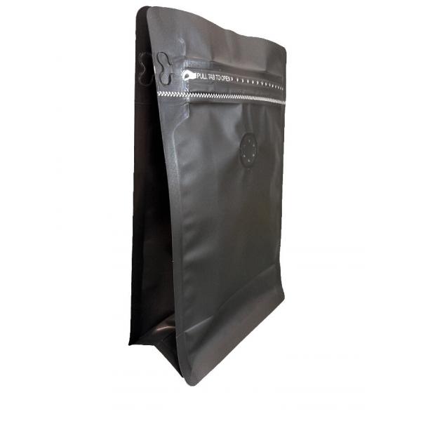 Quality 5-10 Days Leadtime Matt Flat Bottom Pouch With Ziplock For Coffee Packaging for sale