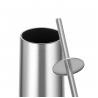 China Metal Chrome Toilet Brush And Holder Stainless Steel Holder Toilet Brush Set factory