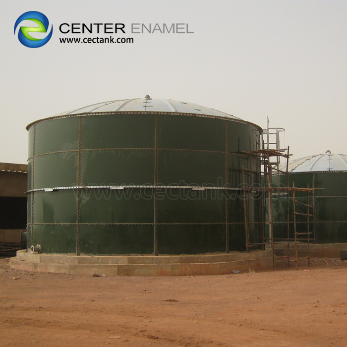 China 18000m3 Waste Storage Tanks For Food Waste Projects Effluent Treatment factory